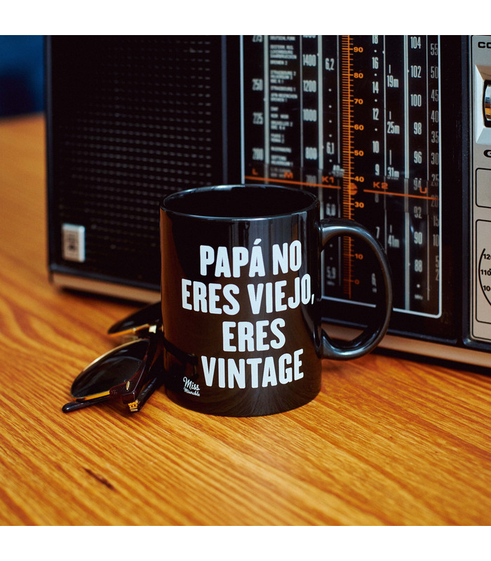 Taza Papá no eres viejo, eres vintage