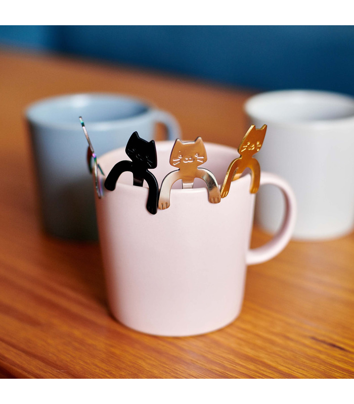 Cucharillas de café con forma de gatitos Coffee & Cats