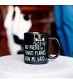 Taza con mensaje No puedo tengo planes con mi gato