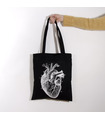 Tote bag avec un cœur anatomique